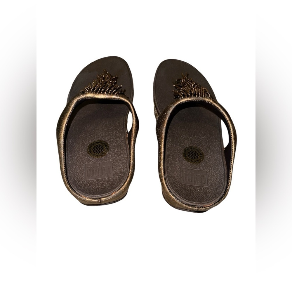 FitFlop Cha Cha Women’s Flip Flop Bronze - Picture 2 of 9